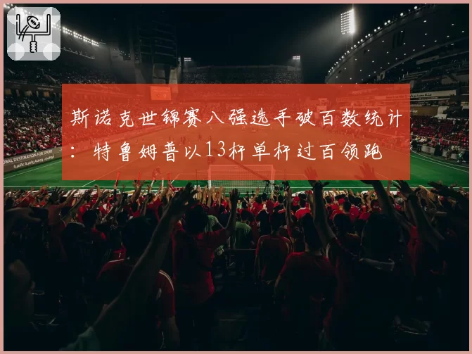 斯诺克世锦赛八强选手破百数统计：特鲁姆普以13杆单杆过百领跑